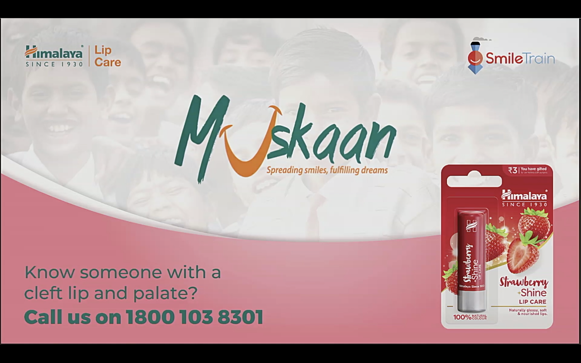 Himalaya Lip Care brings its flagship initiative “Muskaan” to MP and Chhattisgarh