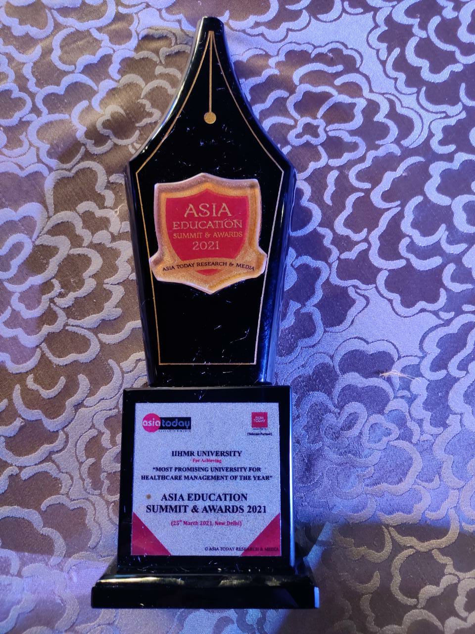 IIHMR University conferred with 11th Asia Education Summit Awards 2021 for Healthcare Management of the year