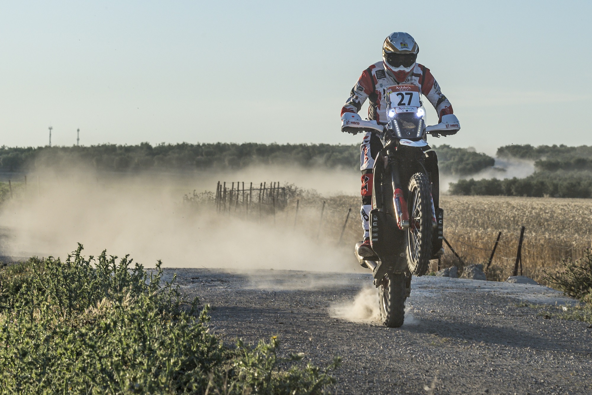 Hero Motosports team rally continues its impressive run  at the Andalucia rally