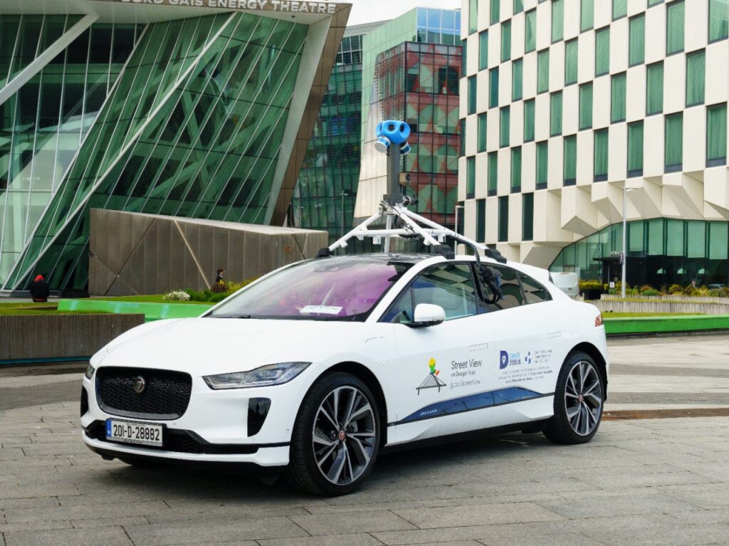Jaguar Land Rover & Google Measure Dublin Air With I-Pace electric Google vehicle