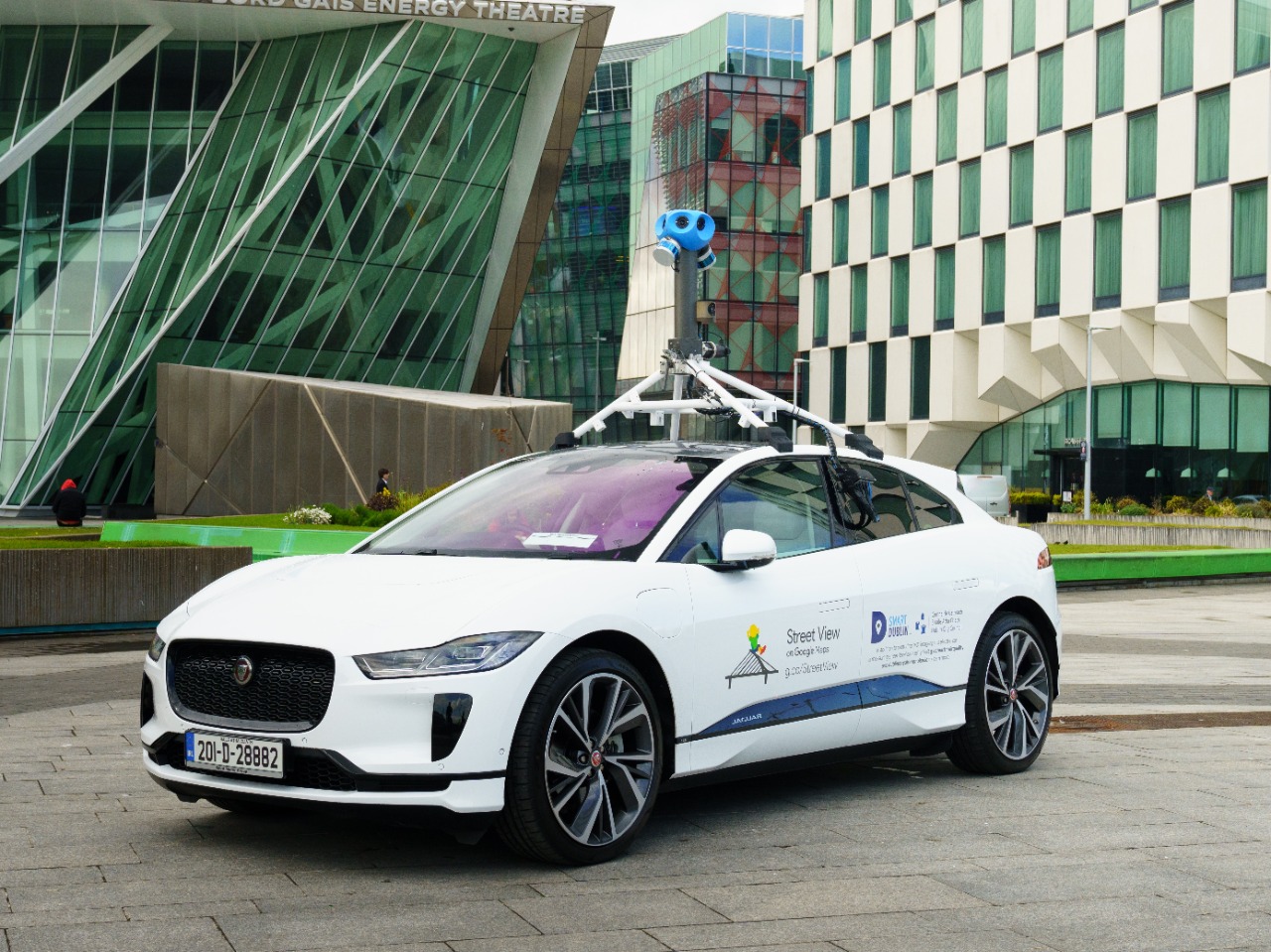 Jaguar Land Rover & Google Measure Dublin Air With I-Pace electric Google vehicle
