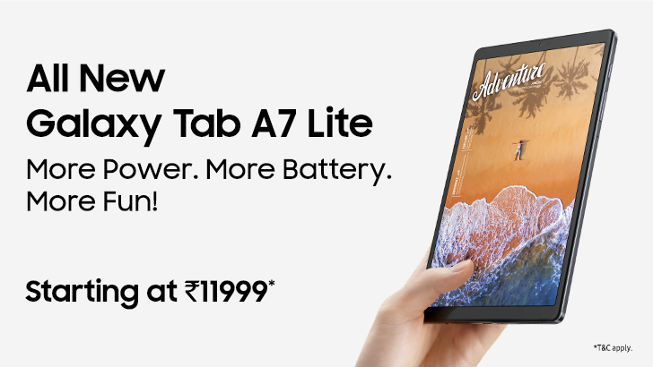 Samsung Launches Galaxy Tab S7 FE, Galaxy Tab A7 Lite in India