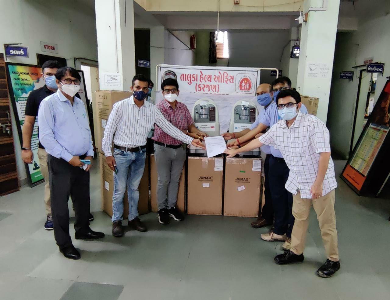 TTK Prestige donates 10 oxygen concentrators to KarjanTaluka Health office in Gujarat