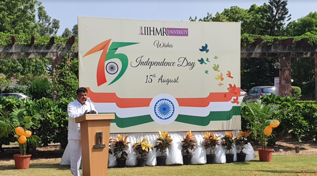 75 Independence Day Celebrated with a noble cause of tree plantation at IIHMR University, Jaipur