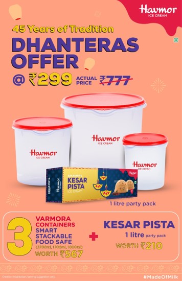 Bring home double dhamaka of sweetness this Diwali with Havmor’s exciting offer