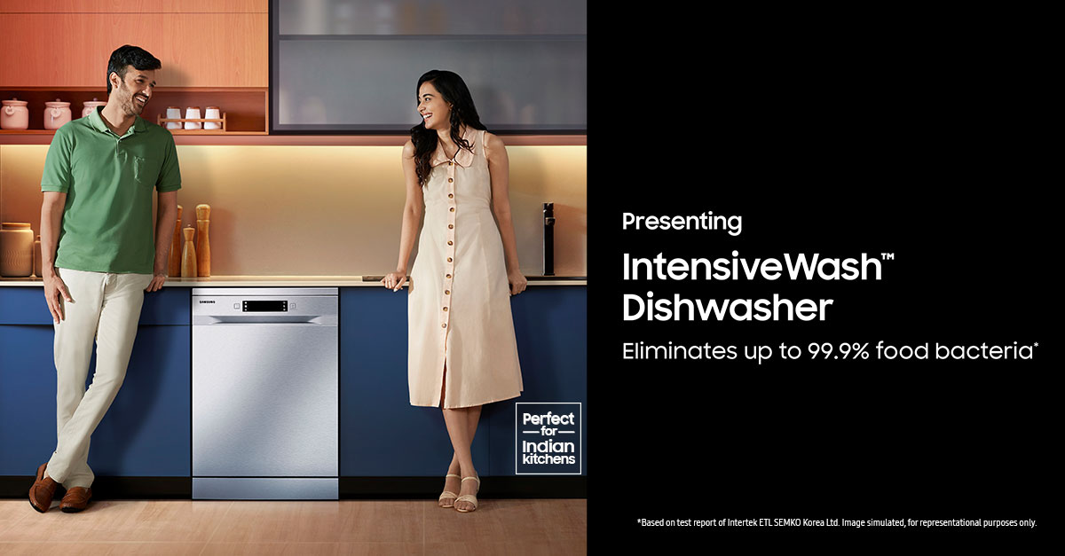 Samsung Brings Dishwasher Range WithIntensiveWash; Triple Rinse Feature Designed Specifically for Indian Cooking