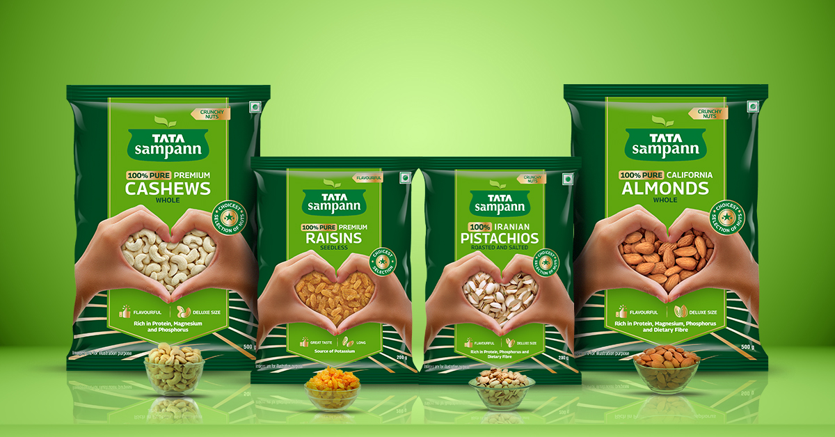 Experience the Goodness of Nutrients with Tata Sampann’s Dry Fruits