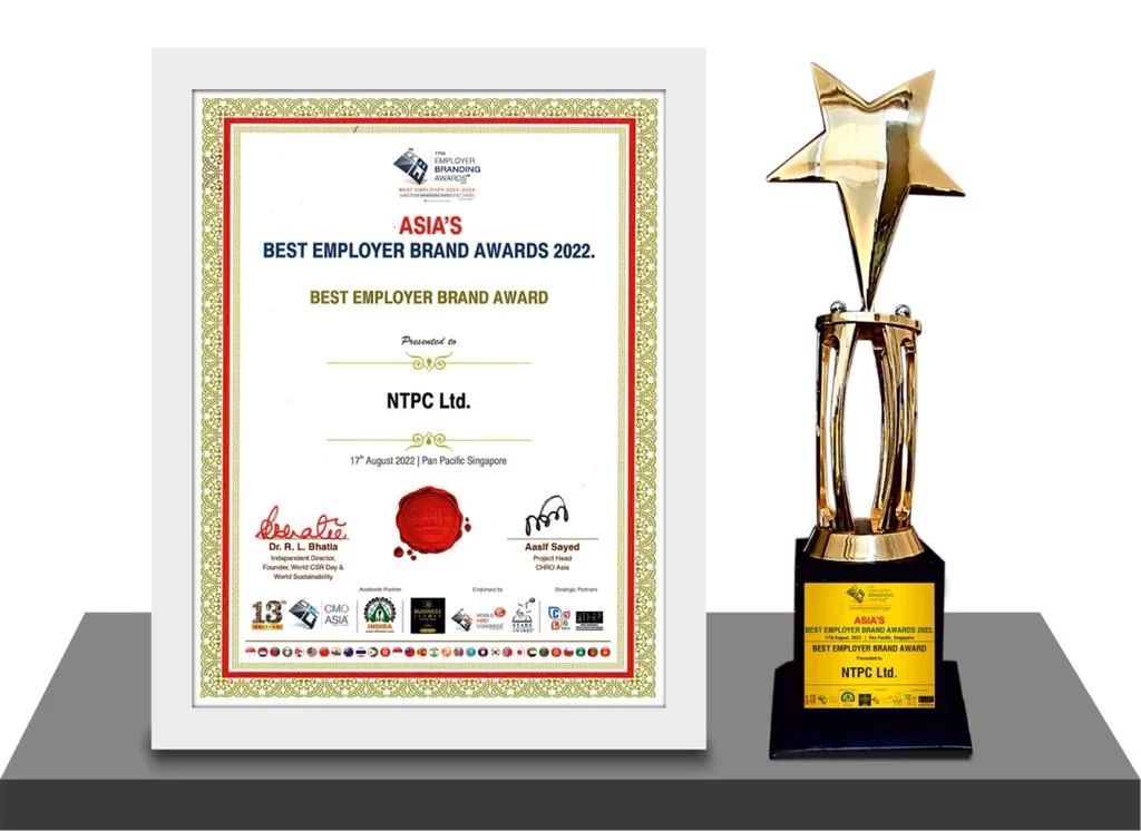 NTPC honored with ‘Asia’s Best Employer Brand Award 2022’