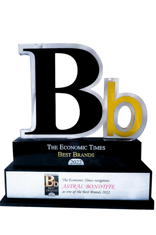 Astral Bondtite bags The Economic Times Best Brands 2022 Award