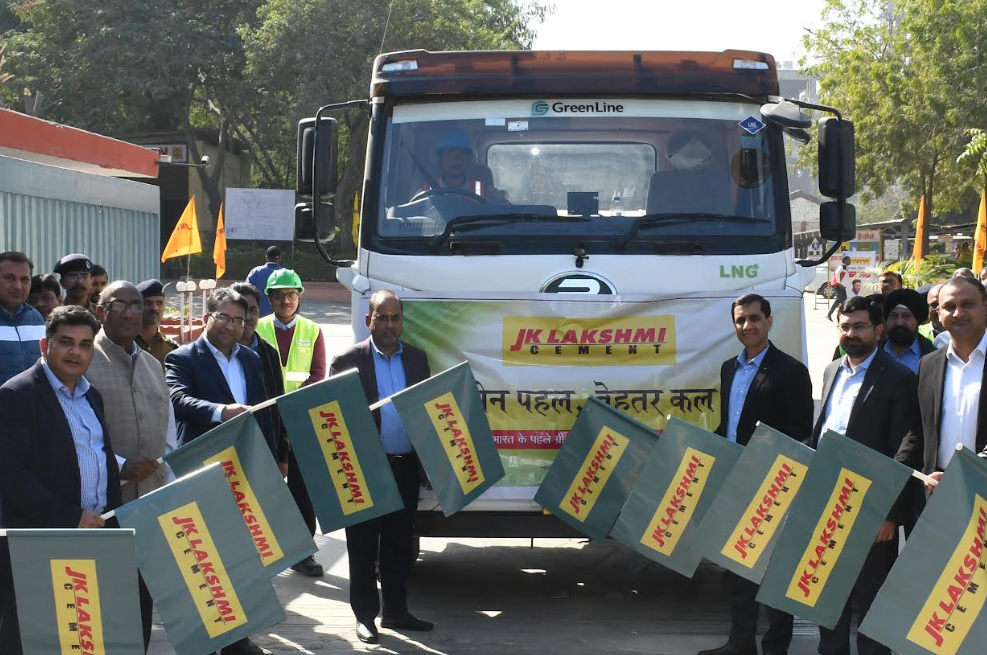 JK Lakshmi Cement becomes India’s first cementcompany to deploy Green LNG trucks for transportation