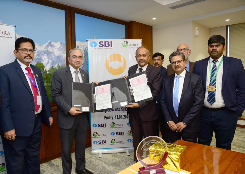 SBI signs MoU with WDRA for financing against e-NW