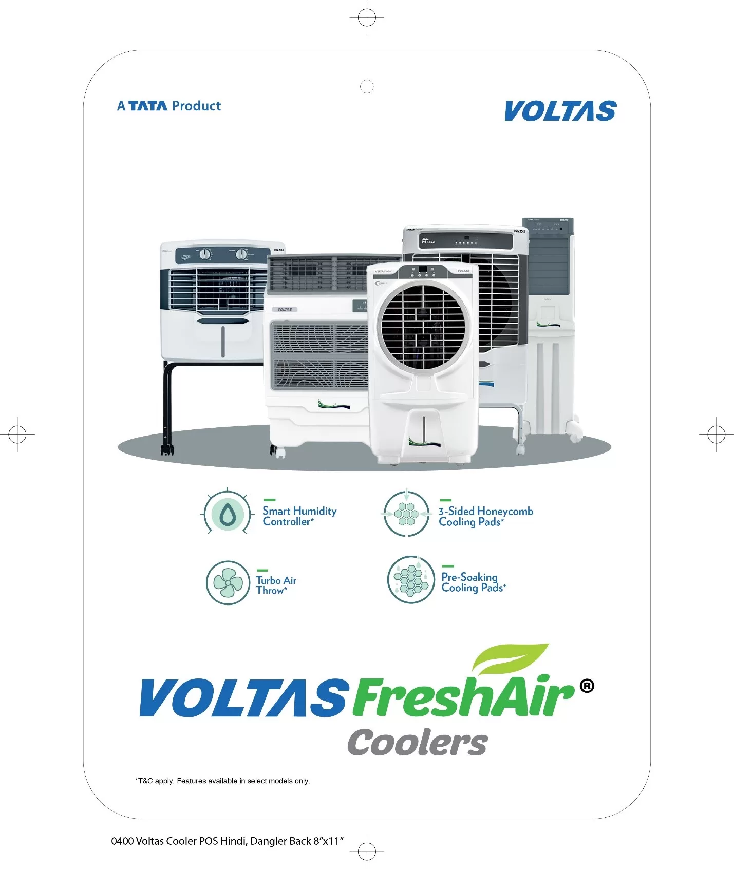 Voltas launches its extensive range of FreshAir Coolers for 2023 Showcases its new 4-side cooling technology in Air Coolers
