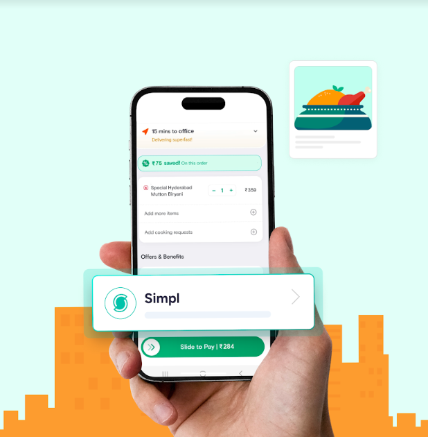 Swiggy partners with Simpl Now Ahmedabad customers can order with 1 Click