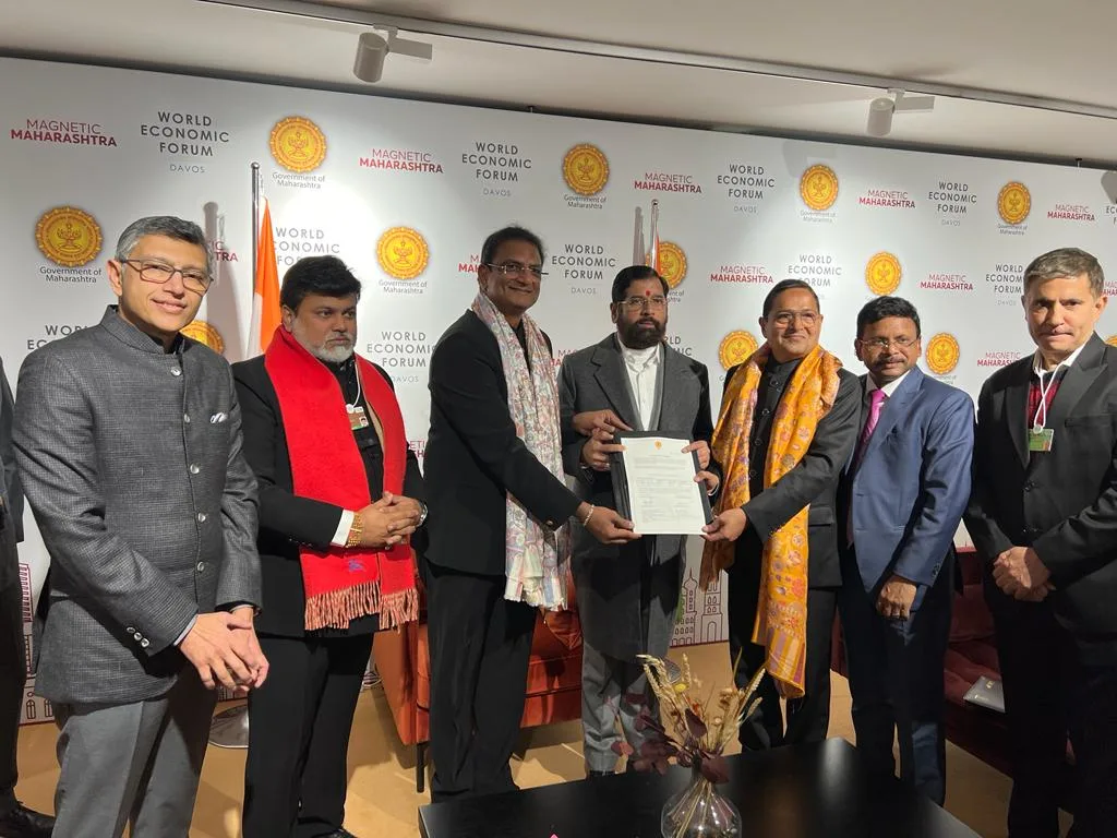 Davos Witnesses Historic Signing of MOU by Maharashtra State & GJEPC for developing India’s & the world’s largest Jewellery Park
